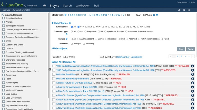 Screenshot or Official Image for timebase.com.au - TimeBase: Australian law database | Legal research & compliance monitoring tools | Australia | Thomson Reuters