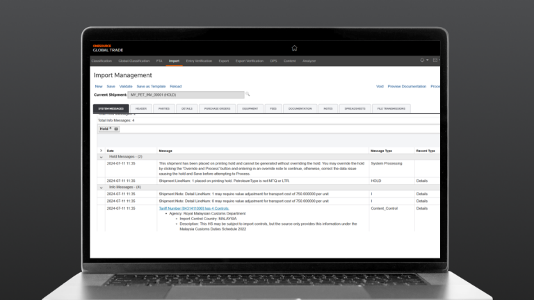 Import Management | ONESOURCE | Australia | Thomson Reuters