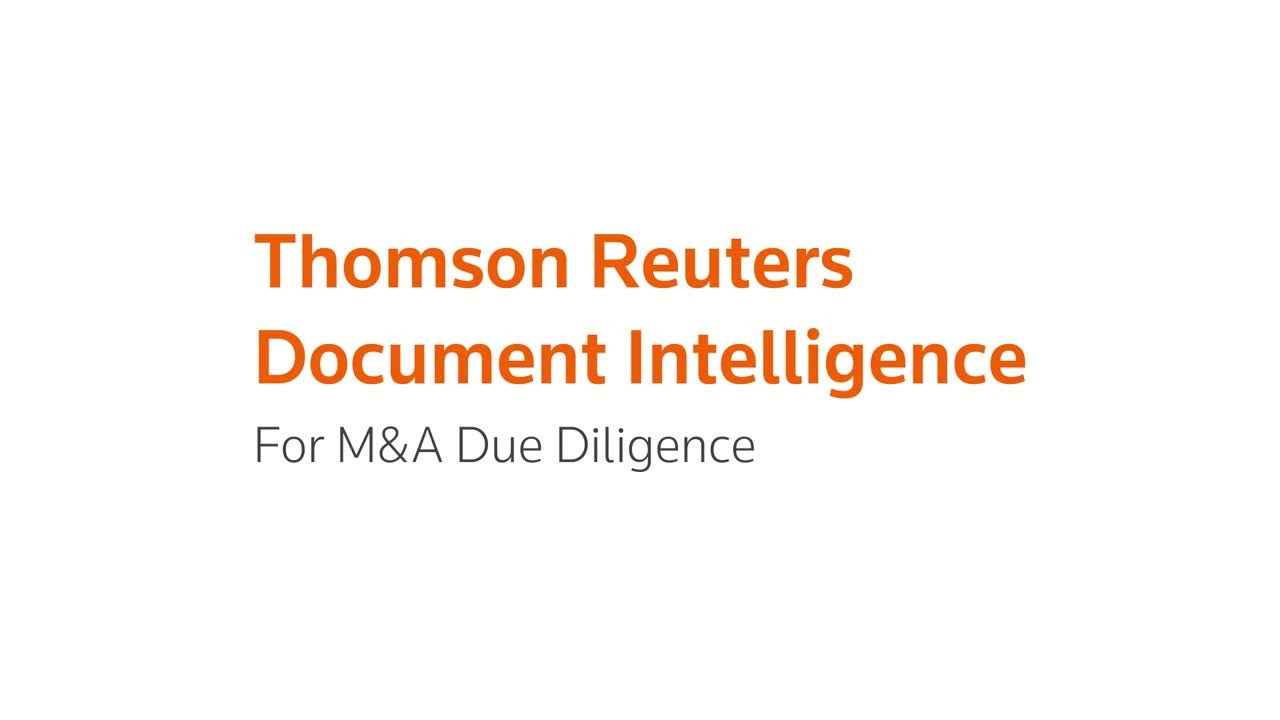 Document Intelligence for M&A Due Diligence