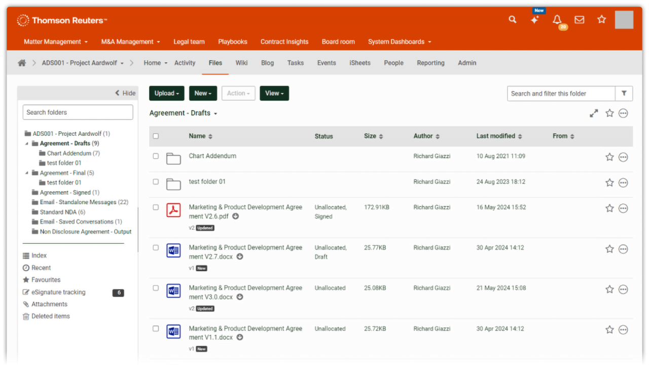 Screenshot image of HighQ platform