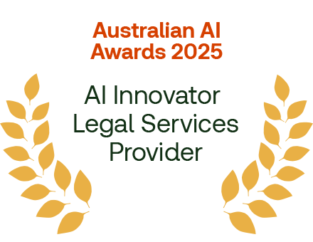Australian AI Awards 2025 - AI Innovator Legal Services Provider