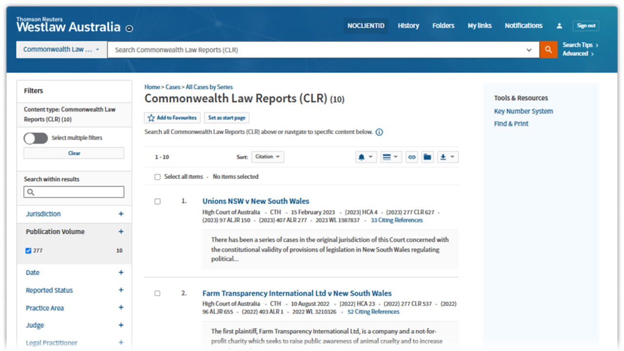 Authorised Law Reports