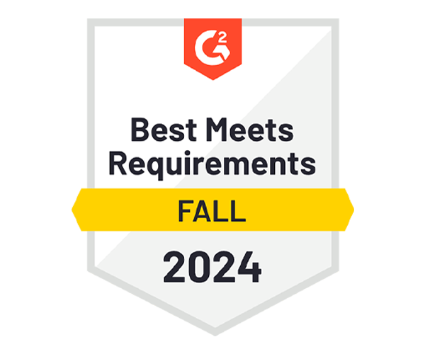 award badge - G2 Fall 2024 - Best Meets Requirement 